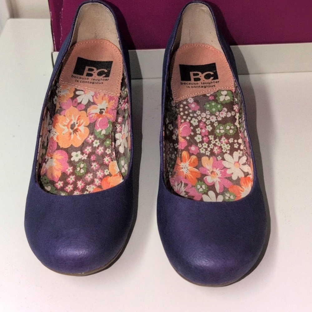 BC because laughter is contagious Pumps in Purple